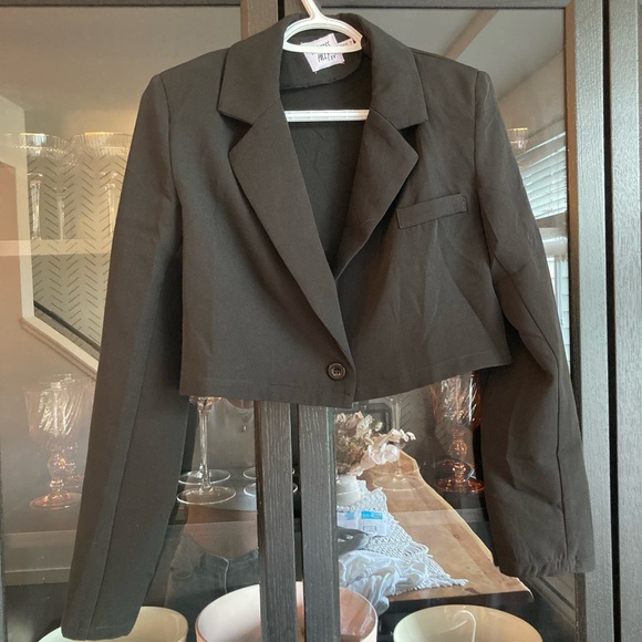 Princess Polly Cropped Blazer Size US 4 - never worn - Picture 3 of 4